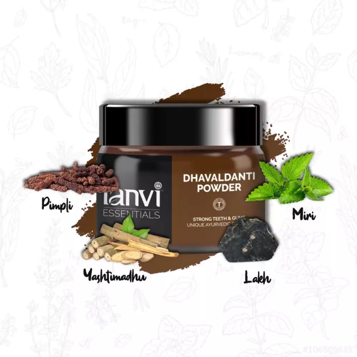 Dhavaldanti Powder: Herbal Tooth Powder for Teeth & Gum